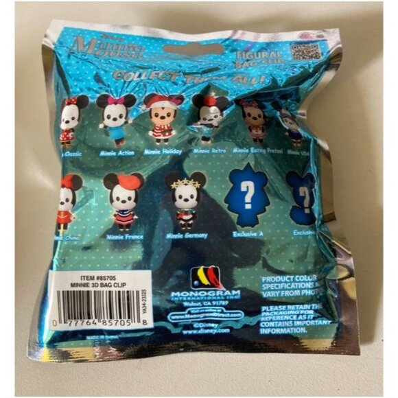 Minnie Mouse Figure Bag Clips - Picture 3 of 9